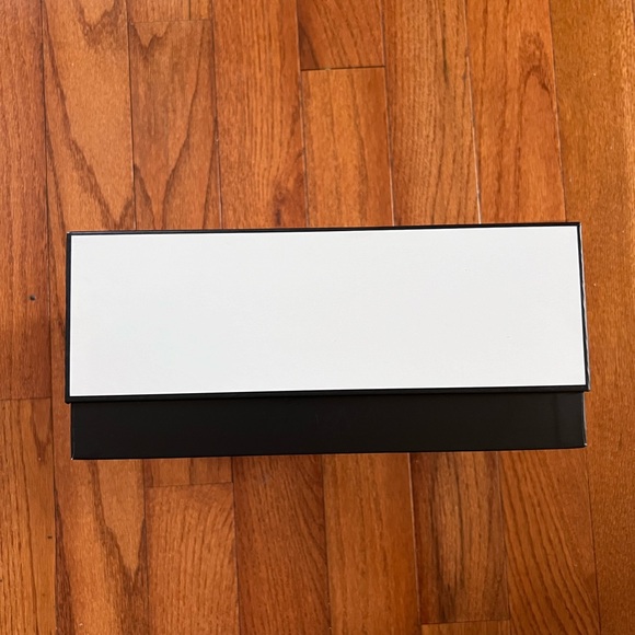 Chanel Large Square White Box with Black Trim & Black Bottom - Picture 2 of 3